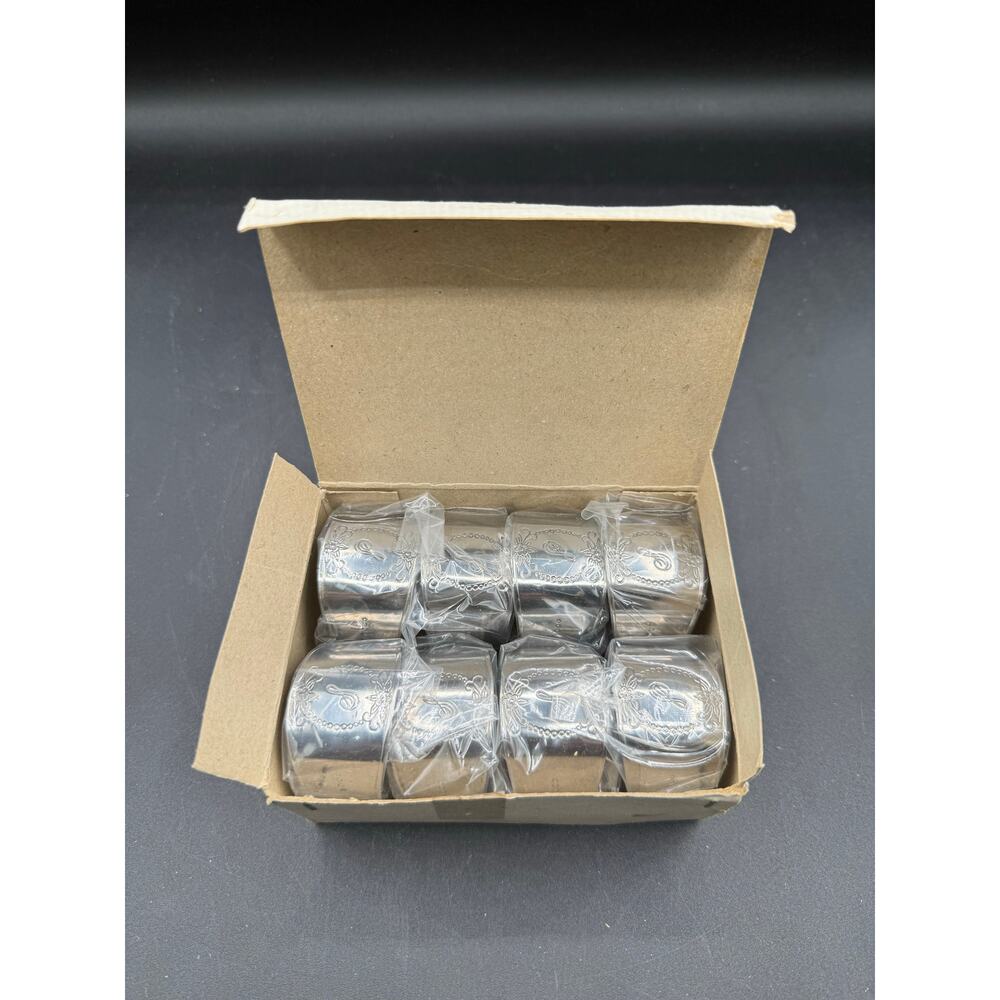 Vintage Royal Rose Napkin Ring Set of 8 – New in Box